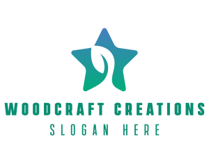 Eco Star Leaf logo design