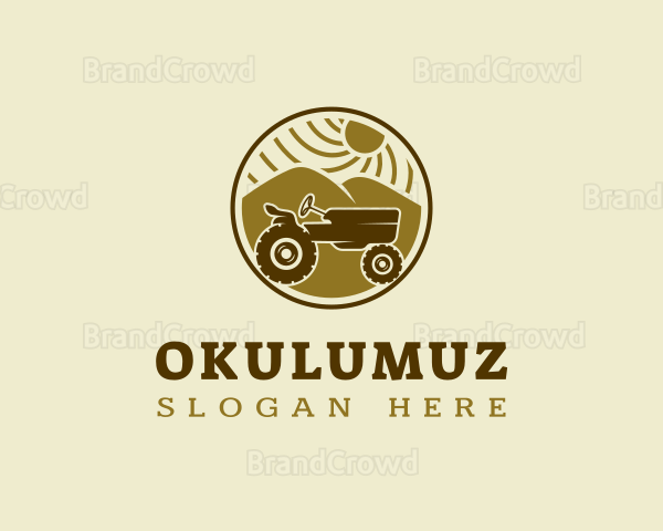 Agriculture Tractor Vehicle Logo