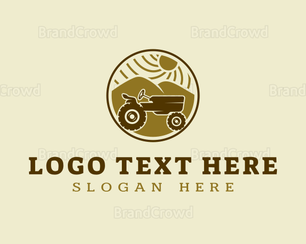 Agriculture Tractor Vehicle Logo