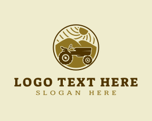 Landform - Agriculture Tractor Vehicle logo design