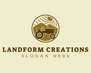 Landform - Agriculture Tractor Vehicle logo design