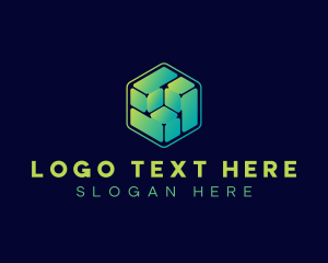 Technology - Digital Technology Cube logo design