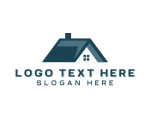 Village - Subdivision Home Roofing logo design