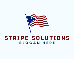 American Flag Bird logo design