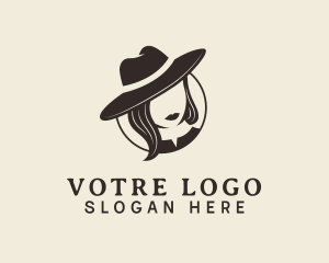 Fashion Woman Hat Logo