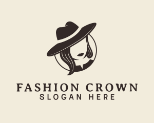 Fashion Woman Hat logo design