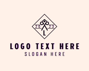 Shears - Leaf Eco Scissors logo design