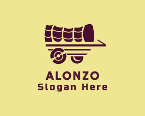 Wooden Wagon Carriage logo design