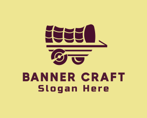 Wooden Wagon Carriage logo design