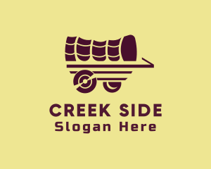 Wooden Wagon Carriage logo design