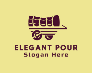 Wooden Wagon Carriage logo design