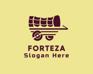 Wooden Wagon Carriage logo design