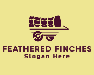 Wooden Wagon Carriage logo design