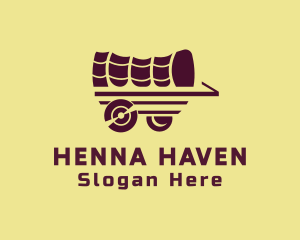 Wooden Wagon Carriage logo design