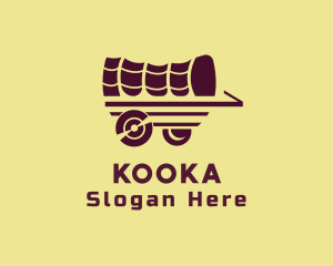 Wooden Wagon Carriage logo design