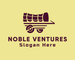 Wooden Wagon Carriage logo design