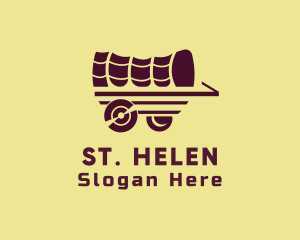 Wooden Wagon Carriage logo design