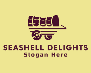 Wooden Wagon Carriage logo design