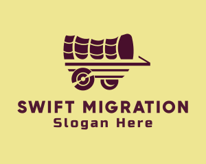 Wooden Wagon Carriage logo design