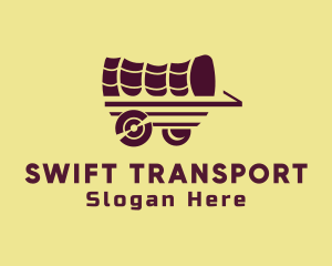 Wooden Wagon Carriage logo design