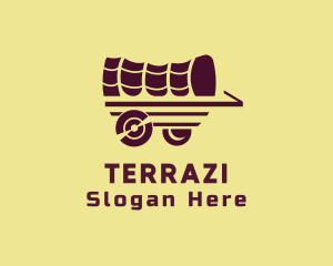 Wooden Wagon Carriage logo design