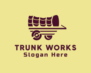 Trunk - Wooden Wagon Carriage logo design