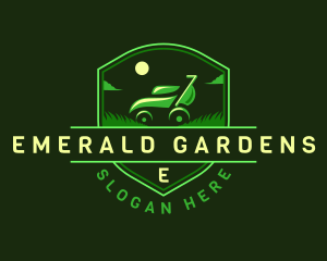 Mower Grass Landscaping logo design