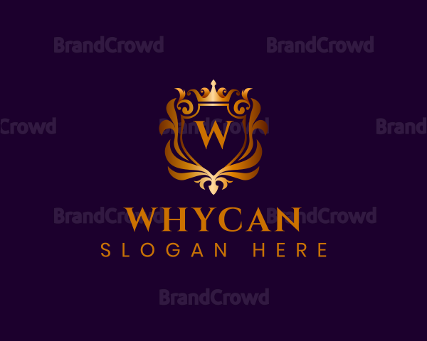 Premium Crown Crest Logo