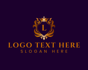 Letter - Premium Crown Crest logo design