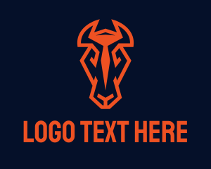 Animal - Red Horse Head logo design
