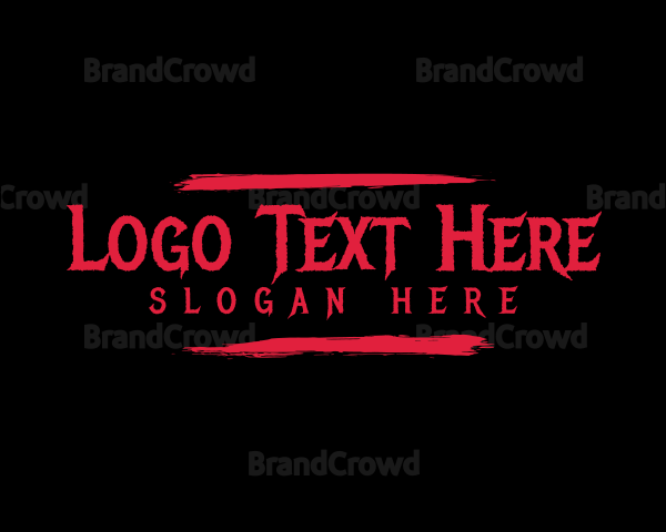 Grungy Horror Business Logo