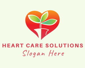 Heart Plant Gardening  logo design