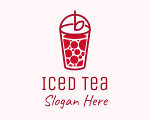 Red Juice Drink logo design