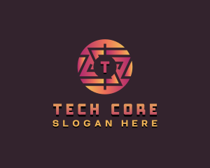 Technology Cyberspace Developer logo design