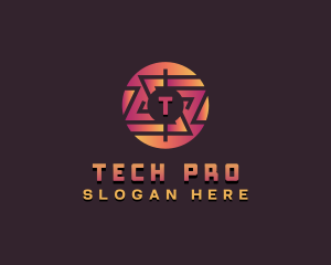 Technology Cyberspace Developer logo design