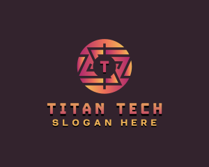 Technology Cyberspace Developer logo design