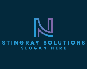 Company Firm Letter N logo design