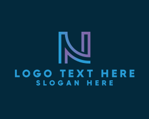 Letter N - Company Firm Letter N logo design