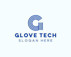 Neon Modern Tech Stripe logo design