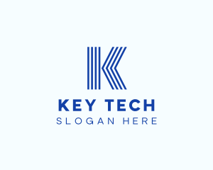 Neon Modern Tech Stripe logo design