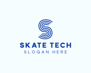 Modern Tech Stripe logo design