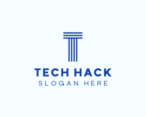 Neon Modern Tech Stripe logo design