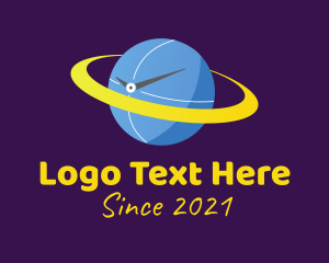 Galaxy - Planet Space Time logo design