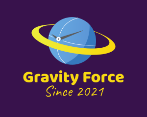 Gravity - Planet Space Time logo design