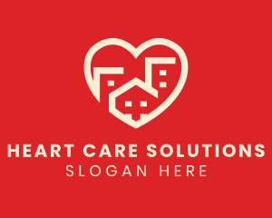 Heart Home Residence logo design