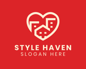 Hostel - Heart Home Residence logo design