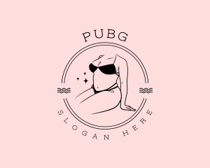 Sexy - Plus Size Swimsuit logo design