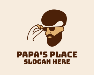 Father - Cool Man Dad logo design