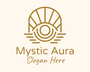 Mystic Tarot Eye Arch logo design