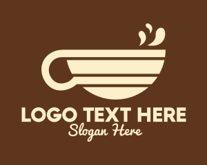 Latte - Coffee Cup Drink logo design